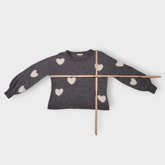 Madewell Heart Dot Balloon-Sleeve Pullover Alpaca Wool Sweater Womens Size XXS - Picture 7 of 13